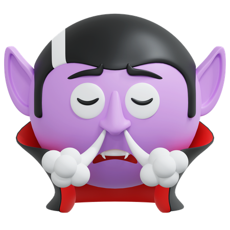 Annoyed Vampire  3D Icon