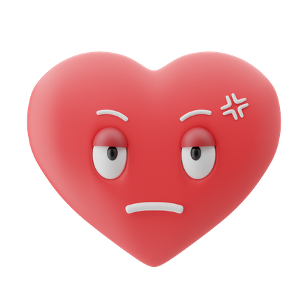 Annoying Heart  3D Emoji