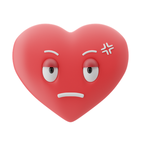 Annoying Heart  3D Icon