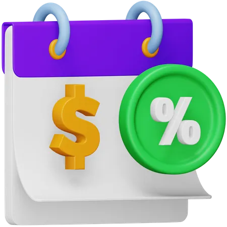 Annual Percentage Rate  3D Icon