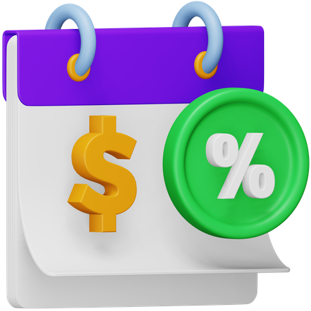 Annual Percentage Rate  3D Icon