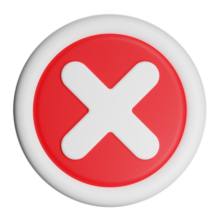 Annuler  3D Icon