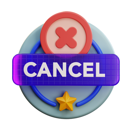 Annuler  3D Icon