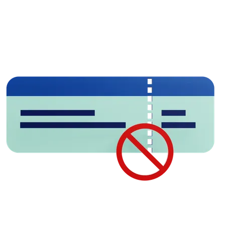 Annuler un billet d'avion  3D Icon