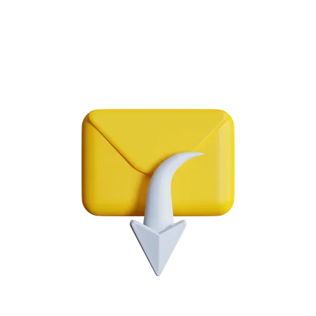 Annuler le courrier  3D Icon