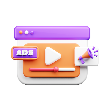 Annunci video  3D Icon