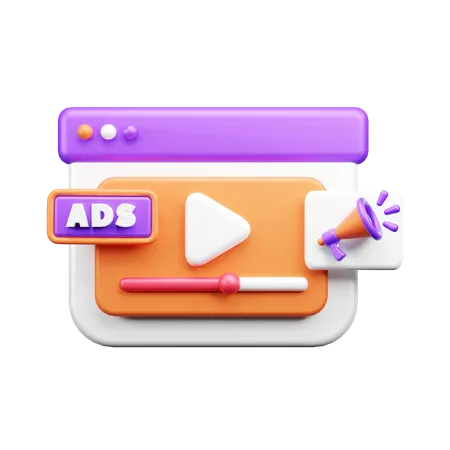 Annunci video  3D Icon