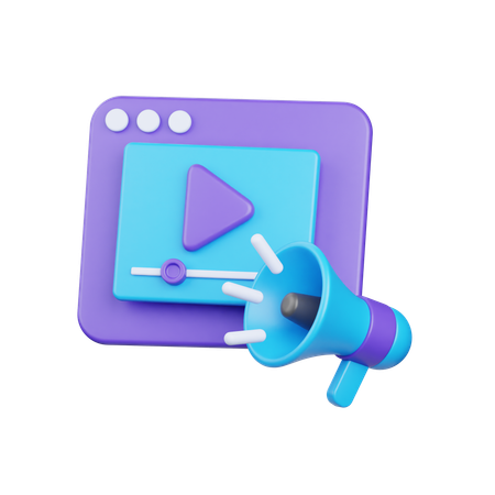 Annunci video  3D Icon