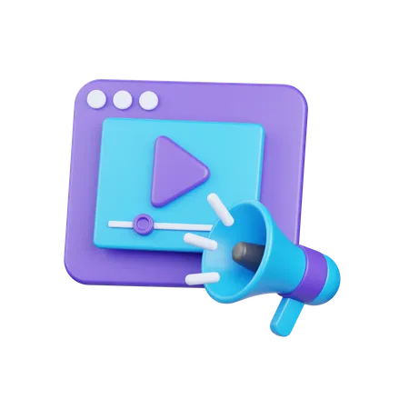 Annunci video  3D Icon