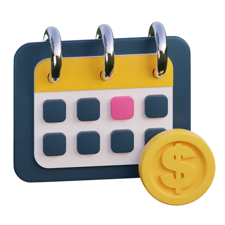 Ano financeiro  3D Icon