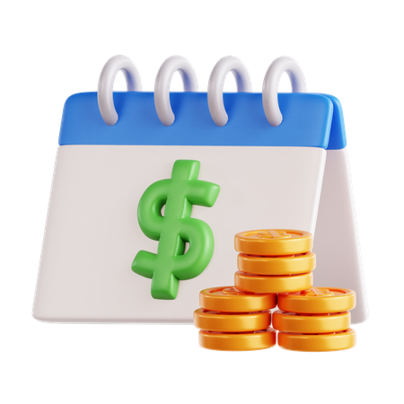 Año financiero  3D Icon