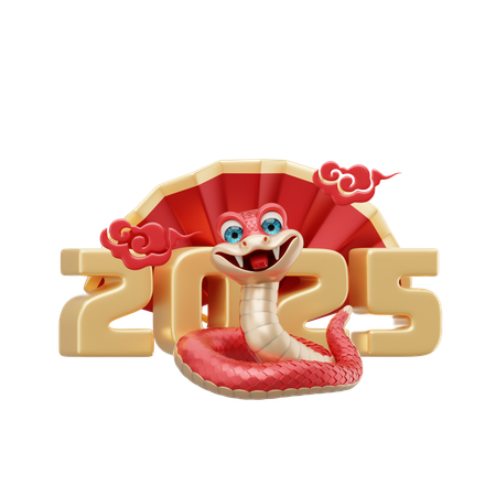 Ano Lunar 2025  3D Icon