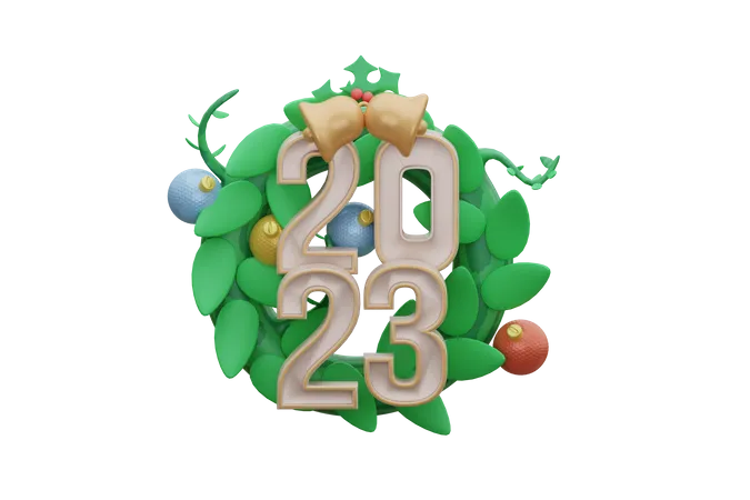 Ano Novo 2023  3D Icon