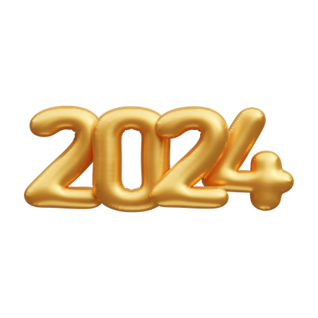 Ano Novo 2024  3D Icon