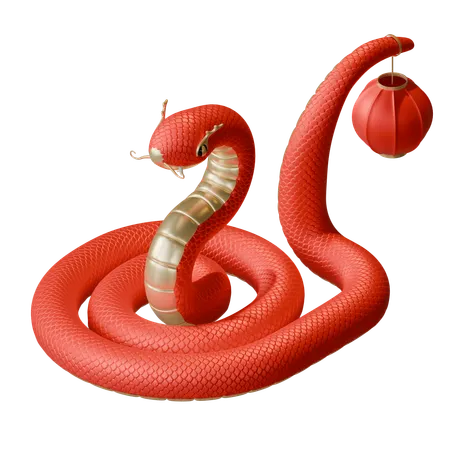 Ano Novo Chinês da Cobra  3D Icon