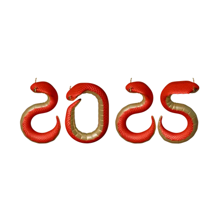 Ano Novo Chinês da Cobra  3D Icon