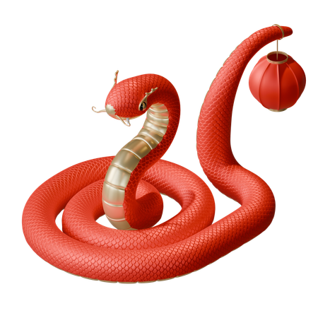 Año nuevo chino de la serpiente  3D Icon