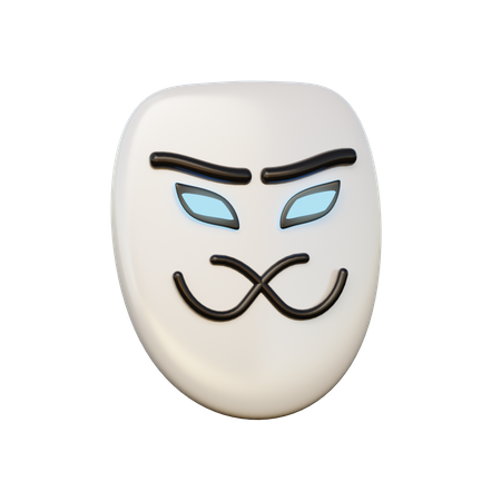 Anonymous face  3D Illustration