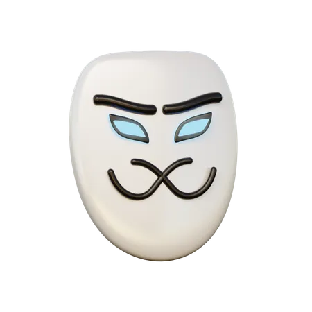 Anonymous face 3D Illustration
