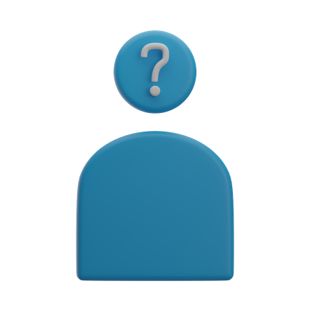 Anonymous identity  3D Icon