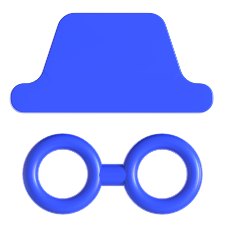 Anonymous With Glasses  3D Icon