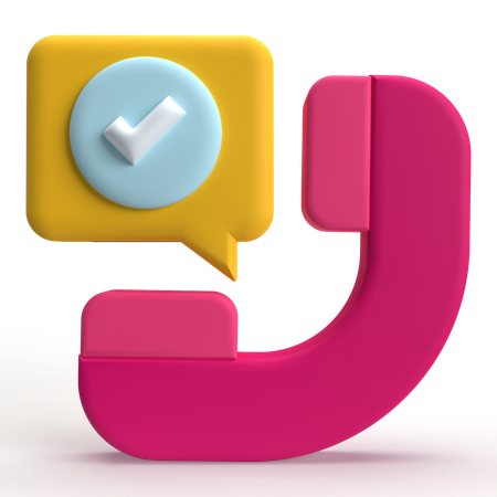 Anruf-Chat  3D Icon