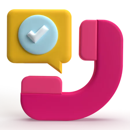 Anruf-Chat  3D Icon