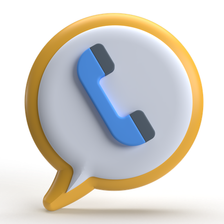 Anruf-Chat  3D Icon