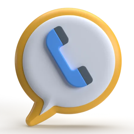 Anruf-Chat  3D Icon