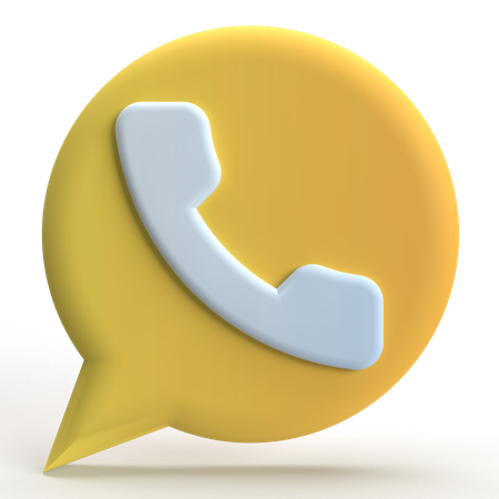 Anruf-Chat  3D Icon