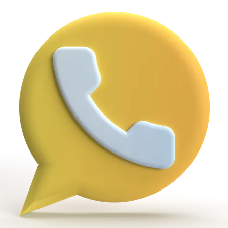 Anruf-Chat  3D Icon