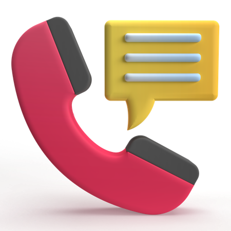 Anruf-Chat  3D Icon