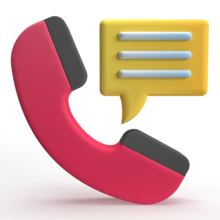 Anruf-Chat  3D Icon