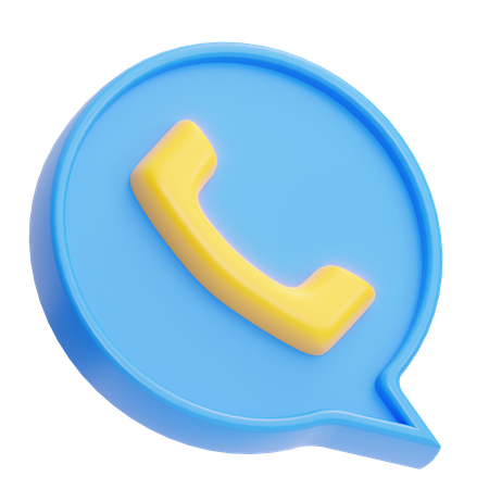 Anruf-Chat  3D Icon