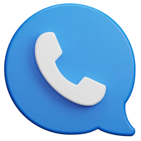 Anruf-Chat  3D Icon