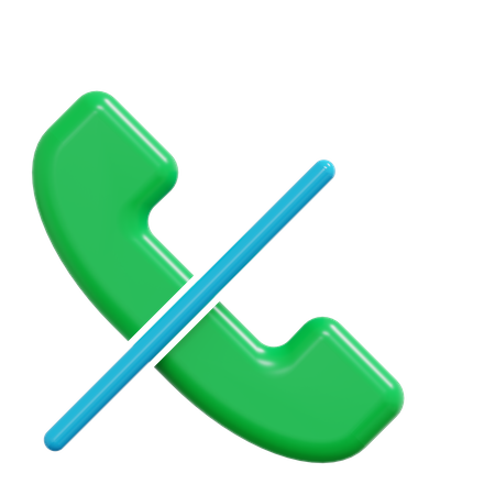 Anruf deaktivieren  3D Icon