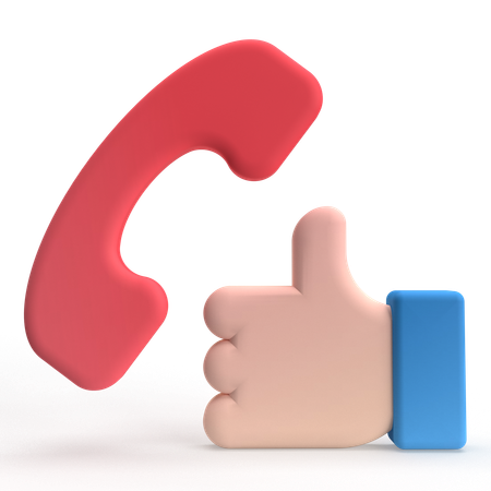 Feedback zum Anruf  3D Icon