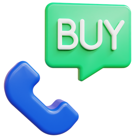Anruf kaufen  3D Icon