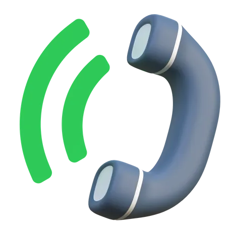 Telefonanruf Schnittstelle Isoliert 3 D Symbol Darstellung 3D Icon