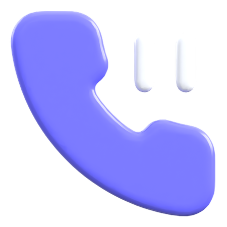 Anruf pausieren  3D Icon