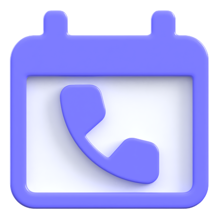 Anrufplan  3D Icon