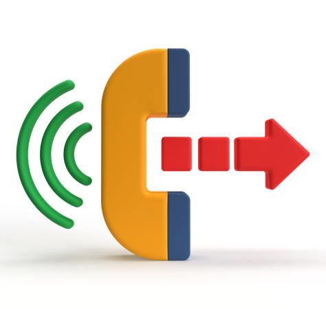 Anrufweiterleitung  3D Icon