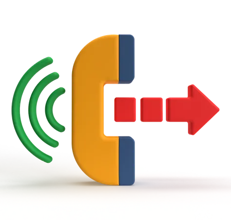 Anrufweiterleitung  3D Icon