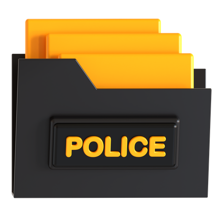 Antecedentes policiales  3D Icon