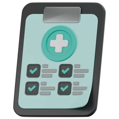 Antécédents médicaux  3D Icon