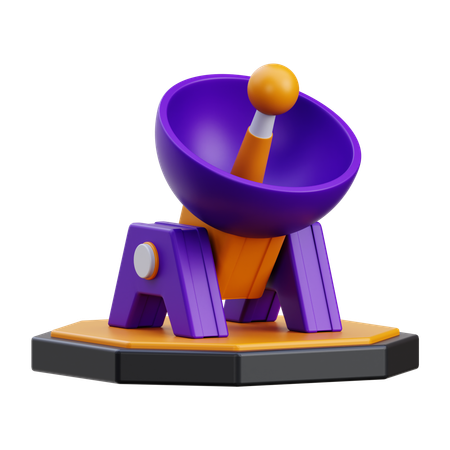 Antena parabólica  3D Icon