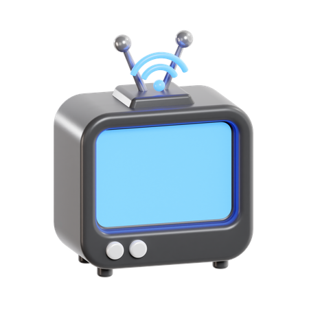 Antena de televisión  3D Icon