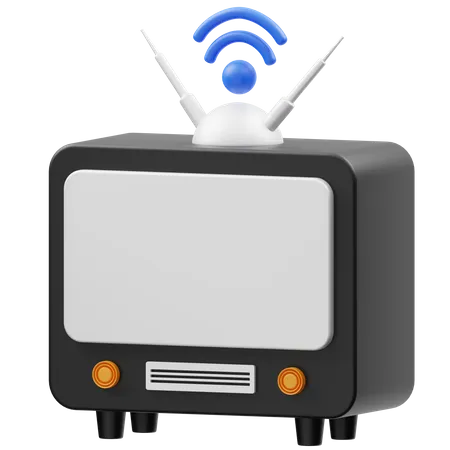 Antena de televisión  3D Icon