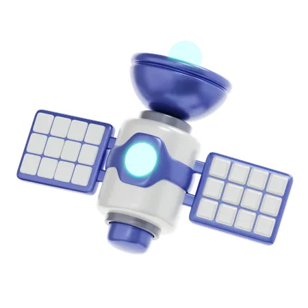 3 D Rendering Satelite Space Icon 3D Icon