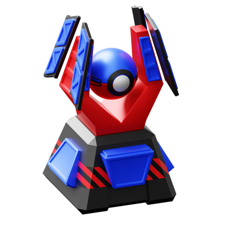 Antenna robot  3D Icon